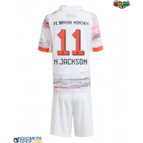 Otroški Nogometni dresi Bayern Munich Nicolas Jackson #11 Gostujoči 2025-26 Kratek Rokav (+ Kratke hlače)